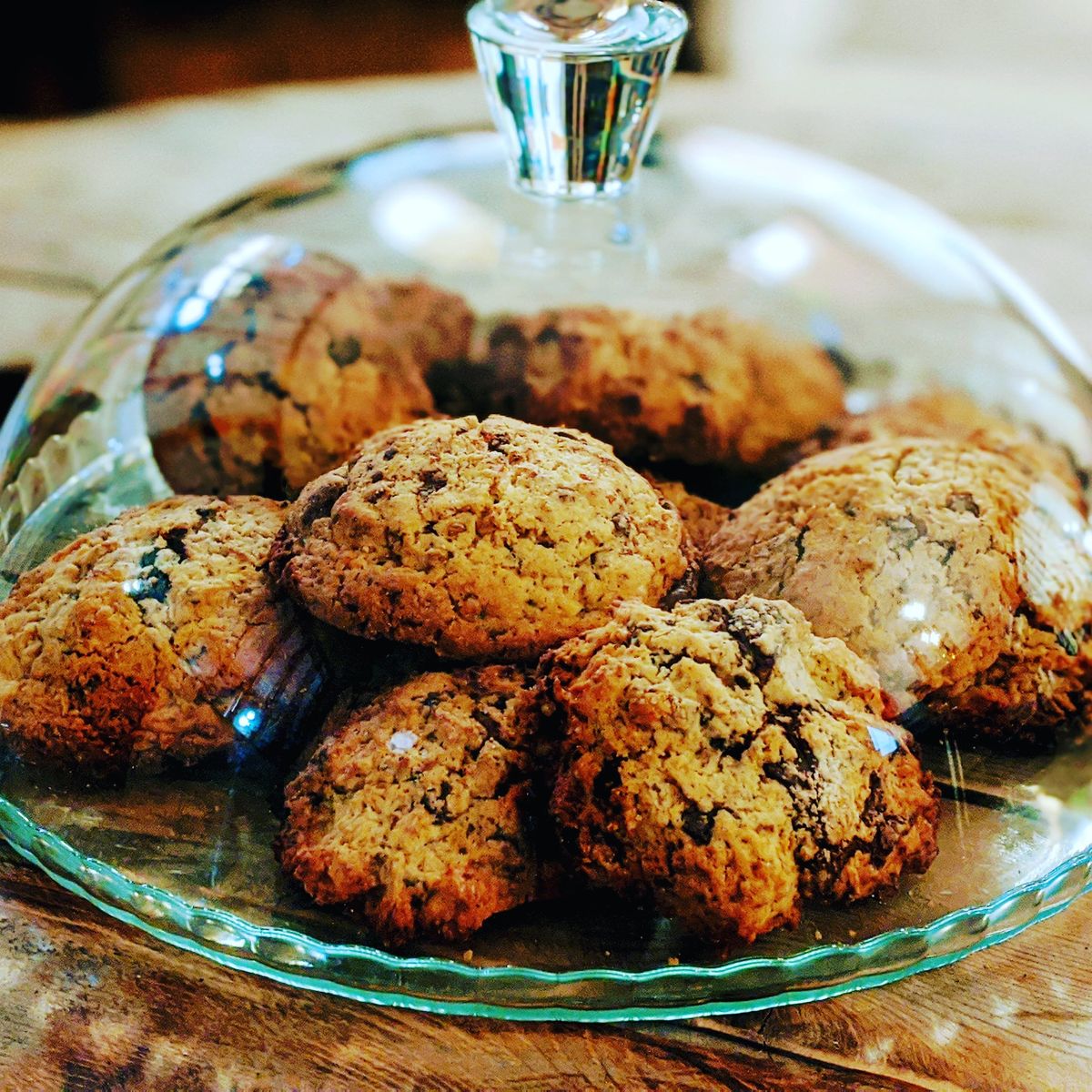 Cookies maison de la Brasserie de Mai, servis sous cloche